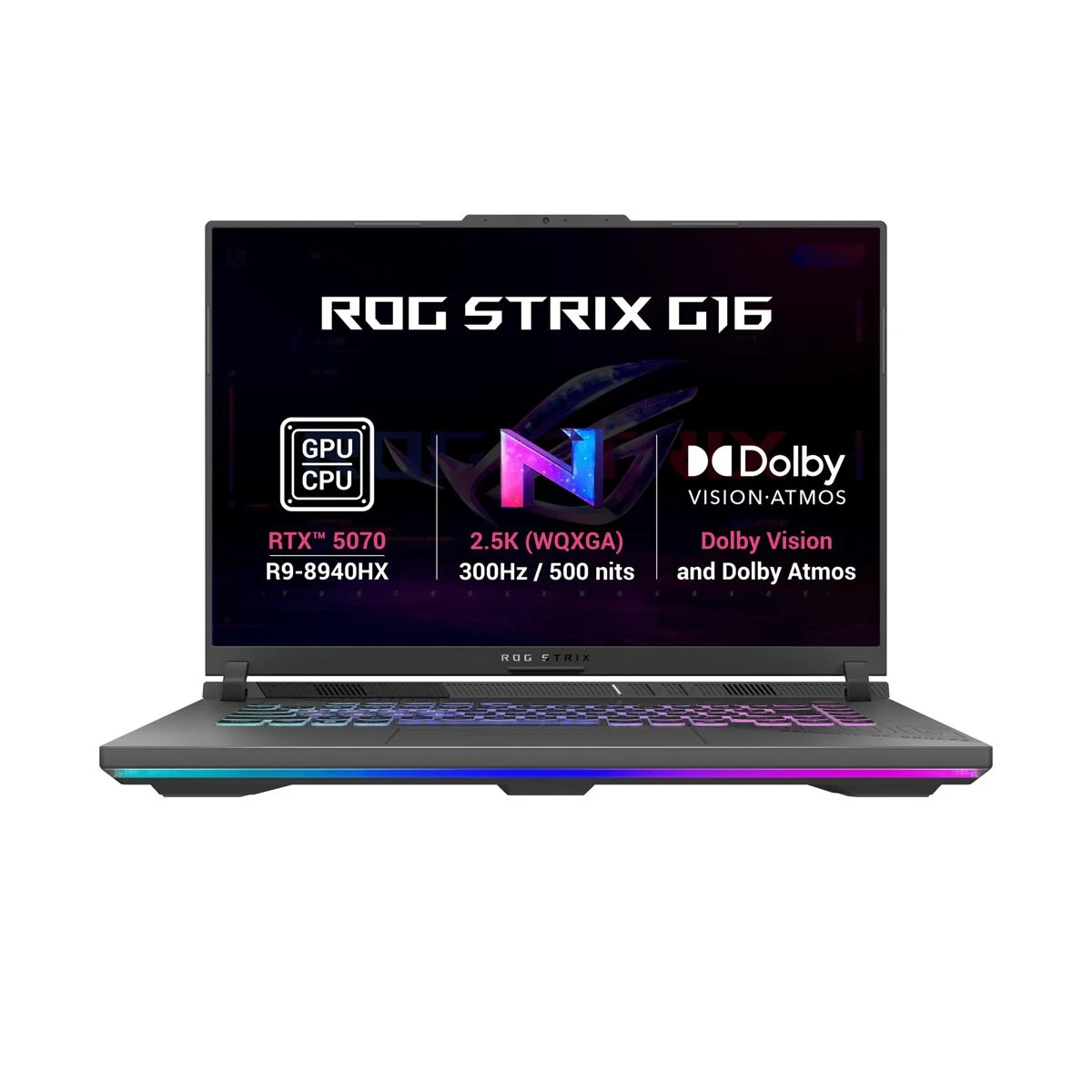 ASUS ROG Strix G16/G614PP-TS147Z/R9-8940HX/16''/2560x1600/32GB/1TB/RTX 5070/bez OS/Gray/2R G614PP-TS147Z - foto 2